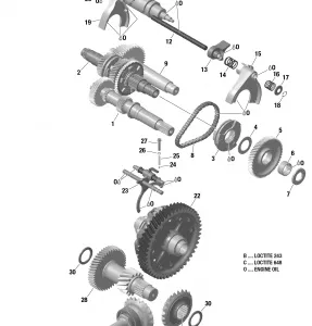 01- Коробка передач и компоненты With Lockable Differential