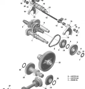 01- Коробка передач и компоненты Without Lockable Differential