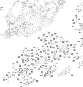 09- Кузовные детали Parts - Bright White - Package STD - Central Section