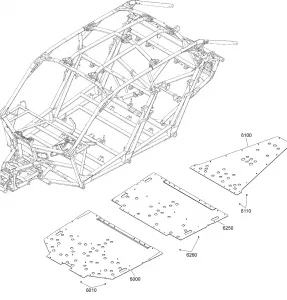 09- Кузовные детали Parts - Circuit Yellow - Package XDS DPS - Floor Section