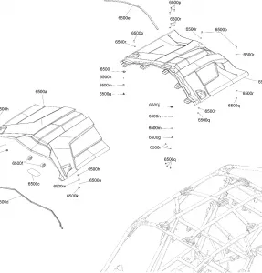 09- Кузовные детали Parts - Liquid Gold - Package Xrs DPS - Roof Section