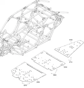 09- Кузовные детали Parts - Platinum Silver - Package XRS XDS DPS - Floor Section