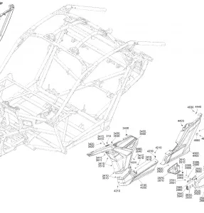 09- Кузовные детали Parts - Hyper Silver - Package STD - Side Section