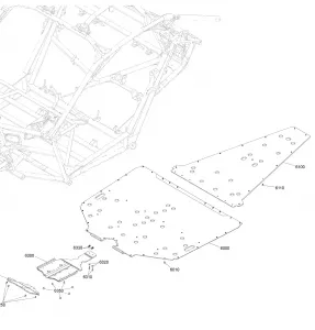 09- Кузовные детали Parts - Carbon Black - Package XRC - Floor Section