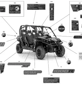 09- Наклейки - 1000R - XT