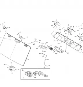 09- Enclosure Cab - HD10 - XT CAB - North America - Windshield Section - Radio Support Parts