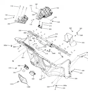 09- Cab Interior Defender & Traxter MAX - Lower front Section