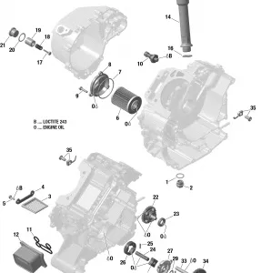 01- Система смазки двигателя -  1010R