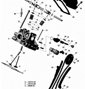 01- Головка блока цилиндров, Rear