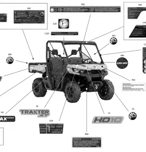 09- Наклейки - HD10 - XT