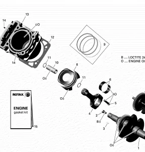 01- Rotax - Crankshaft And Piston