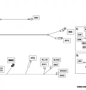 08- Лебедка Wiring Harness - 710008183