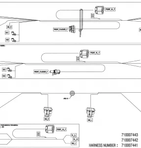 08- Electric - Front Wiring Harness - 710007442 - Model with ABS