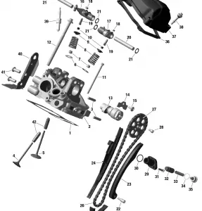 01- ROTAX - Rear Головка блока цилиндров