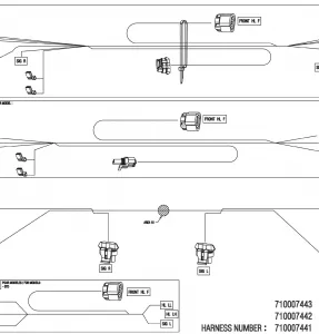 08- Electric - Front Wiring Harness - 710007441