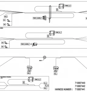 08- Electric - Front Wiring Harness - 710007443