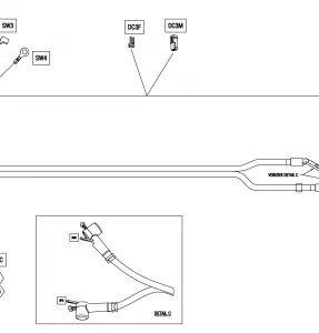 08- Лебедка Wiring Harness - 710008266