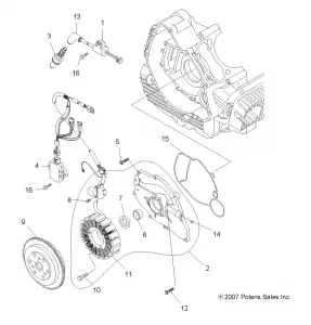 ELECTRICAL, IGNITION SYSTEM - A11LB27AA (49ATVMAGNETO08SP300)