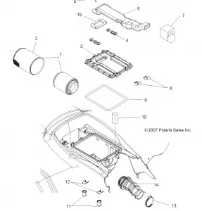 ENGINE, Впуск SYSTEM - A11LB27AA (49ATVAIRBOX08SP300)