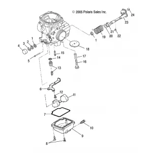 ENGINE, CARBURETOR LOWER - A11LB27AA (4999202079920207D06)