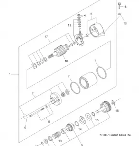 ENGINE, STARTING SYSTEM - A11LB27AA (49ATVSTARTER08SP300)