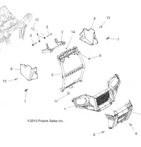 BODY, FRONT BUMPER and MOUNTING - A11MB46FZ (49ATVBUMPER11SP500)