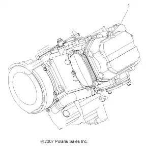 ENGINE, SHORT BLOCK - A11MB46FZ (49ATVENGINE08SP500)