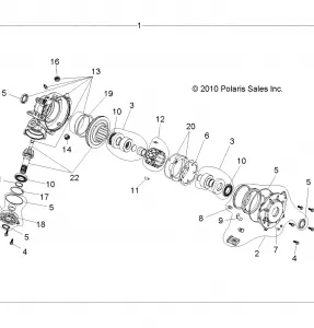 DRIVE TRAIN, FRONT GEARCASE (Built 9/28/10 and After) - A11NG50AA (49RGRTRANSINTL1332956)