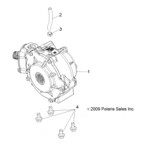 DRIVE TRAIN, FRONT GEARCASE MOUNTING - A11NG50AA (49ATVGEARCASEMTG10SCRAM)