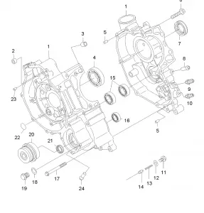 ENGINE, Картер - A11NG50AA (49ATVКартер09SP500)