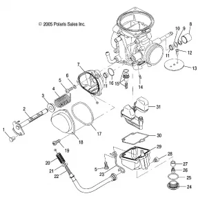 ENGINE, LOWER CARBURETOR - A11NG50AA (4999201549920154D02)