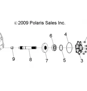 DRIVE TRAIN, MAIN GEARCASE OUTPUT SHAFT - A11NG50FA (49ATVSHAFTOUTPUT1332729)