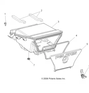 BODY, REAR STORAGE BOX - A11MH50AX/AZ (49ATVSTORAGERR09SP500)