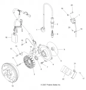 ELECTRICAL, IGNITION SYSTEM - A11MH50AX/AZ (49ATVMAGNETO09SP500)