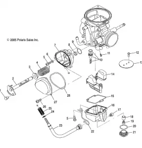 ENGINE, CARBURETOR, LOWER - A11MH50AX/AZ (4999200099920009D08)