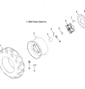 WHEELS, FRONT TIRE and BRAKE DISC - A11MH50AX/AZ (4999200059920005B12)