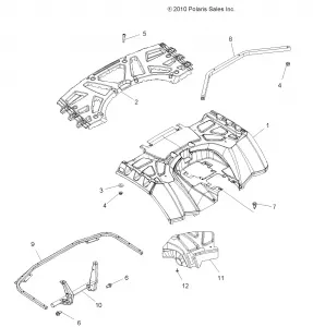 BODY, REAR CAB and REAR RACK - A11ZN55AA/AQ/AZ (49ATVCABRR11SP550)