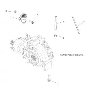 DRIVE TRAIN, GEARCASE MOUNTING, FRONT - A11ZN55AA/AQ/AZ (49ATVGEARCASEMTG10SPXP550)