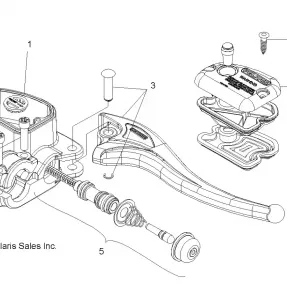 BRAKES, RIGHT HAND MASTER CYLINDER - A11CF76AA (49ATVMCRH086X6)