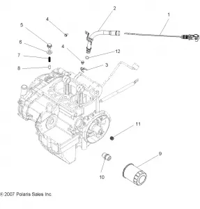 ENGINE, DIPSTICK and OIL FILTER - A11CF76AA (49ATVDIPSTICK08SP800EFI)