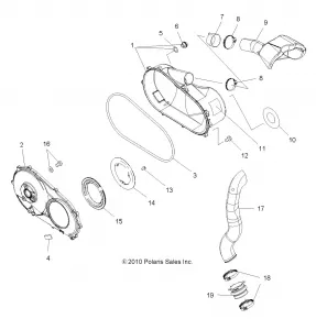 BODY, CLUTCH COVER and DUCTING - A11MH76AX/AZ (49ATVCLUTCHCVR11SP800)