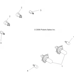 ELECTRICAL, BULBS - A11MH50FF (49ATVBULBS09SPXP850I)