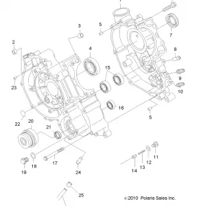 ENGINE, Картер - A11MH50FF (49ATVКартер11SP500)