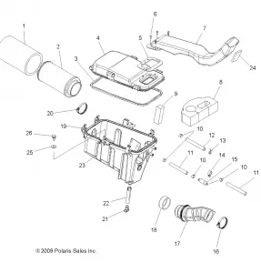 ENGINE, Впуск SYSTEM - A11DH50AX/AZ (49ATVAIRBOX10SP500TRG)