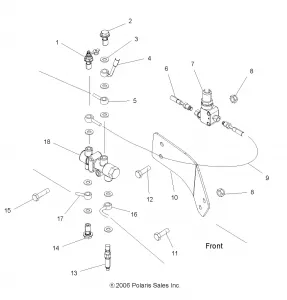 BRAKES, VALVE SYSTEM - A11DH50FX (49ATVBRAKEVALVEX2QUAD)