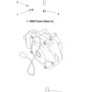 DRIVE TRAIN, FRONT GEARCASE MOUNTING - A11DH50FX (49ATVGEARCASEMTG500EFI)