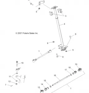 STEERING, STEERING POST - A11DH50FX (49ATVSTEERING08SPTRG500QD)