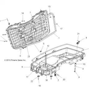 BODY, FRONT CARGO BOX - A11DX55AF/AZ (49ATVBOX11SP850)