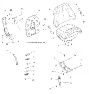 BODY, PASSENGER Сидение BOTTOM and Сидение BACK - A11DX55AF/AZ (49ATVСидениеBOTTOM11SPTRGEPS)