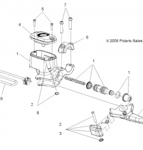 BRAKES, FRONT BRAKE LEVER and MASTER CYLINDER - A11DX55AF/AZ (49ATVMCLH09SPXP550)